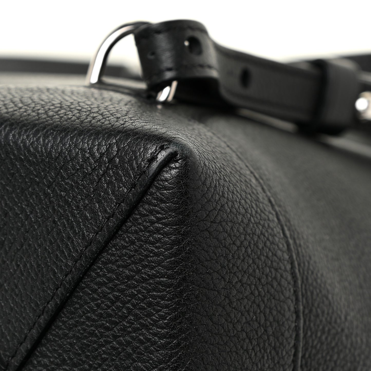 Calfskin Lockme Backpack Black
