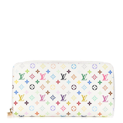 Louis Vuitton Monogram Multicolor Zippy Wallet White Litchi 1 of 7