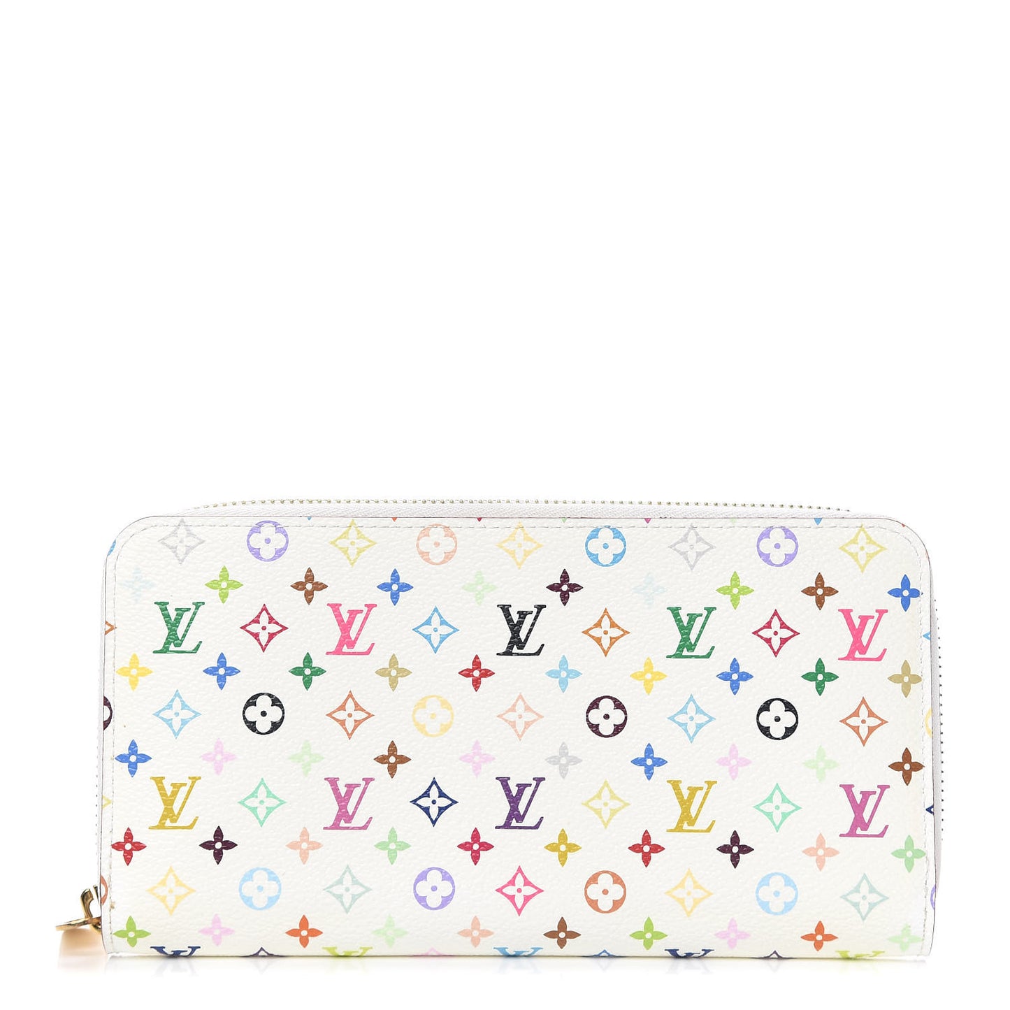 Monogram Multicolor Zippy Wallet White Litchi