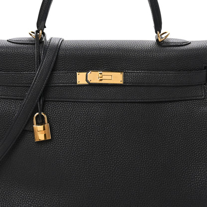Hermes Togo Kelly Retourne 35 Black 8 of 10