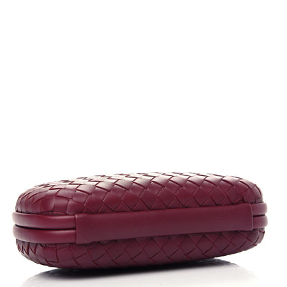 Bottega Veneta Nappa Intrecciato Chain Knot Clutch Bordeaux 4 of 9