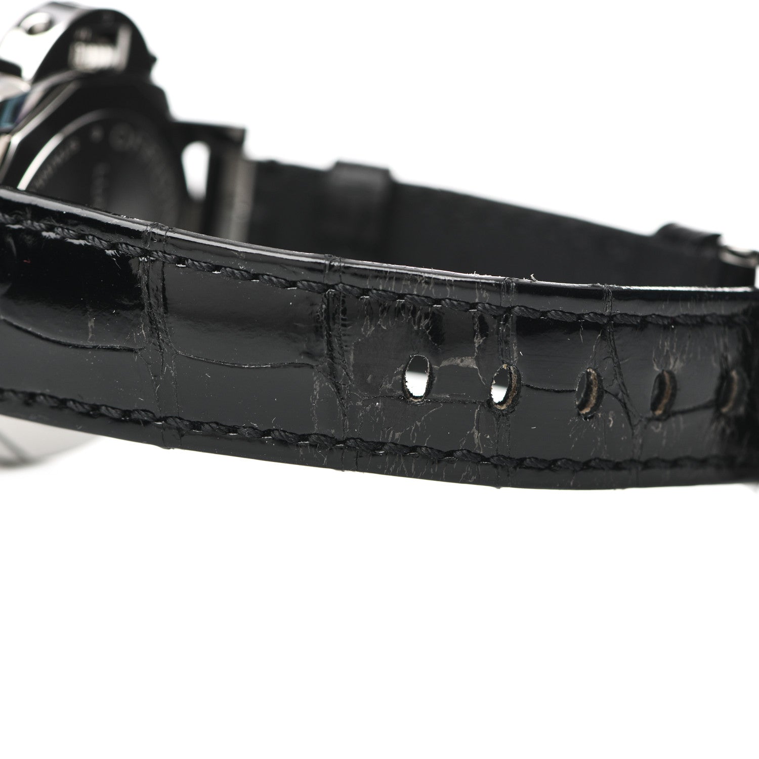 Panerai Stainless Steel Alligator 38mm Luminor Automatic Watch Grey PAM01247 5 of 6
