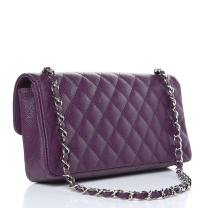 Chanel Caviar Quilted East West Flap Purple 3 of 10