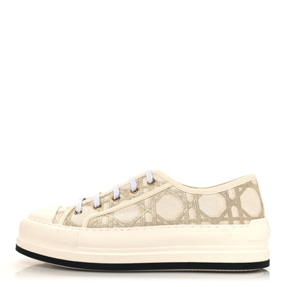 Christian Dior Canvas Walk'N'Dior Low Top Sneakers 41.5 Nude Gold 1 of 10