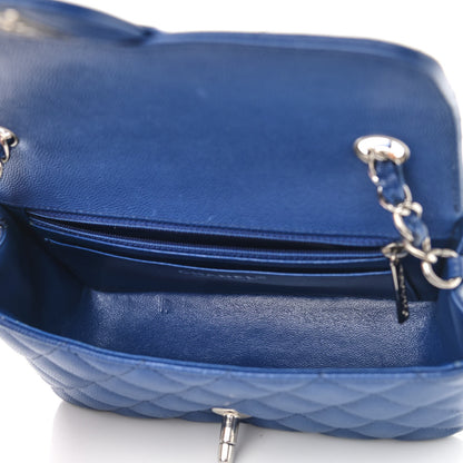 Chanel Caviar Quilted Mini Rectangular Flap Blue 5 of 11