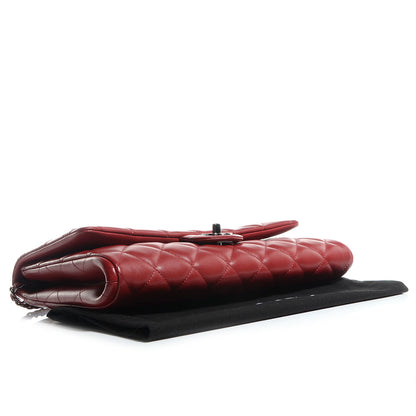 Chanel Lambskin Quilted Clutch With Chain Flap Red 4 of 8