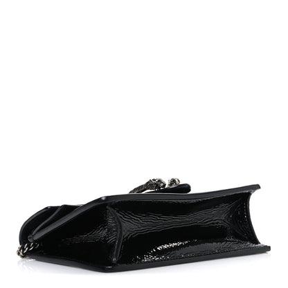Gucci Crinkled Patent Mini Dionysus Shoulder Bag Black 3 of 9