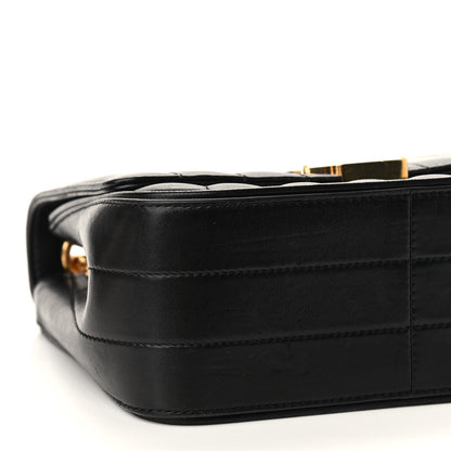 Saint Laurent Lambskin Matelasse Monogram Medium Vicky Chain Bag Black 6 of 10