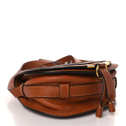 Chloe Grained Calfskin Small Marcie Saddle Bag Tan 4 of 9