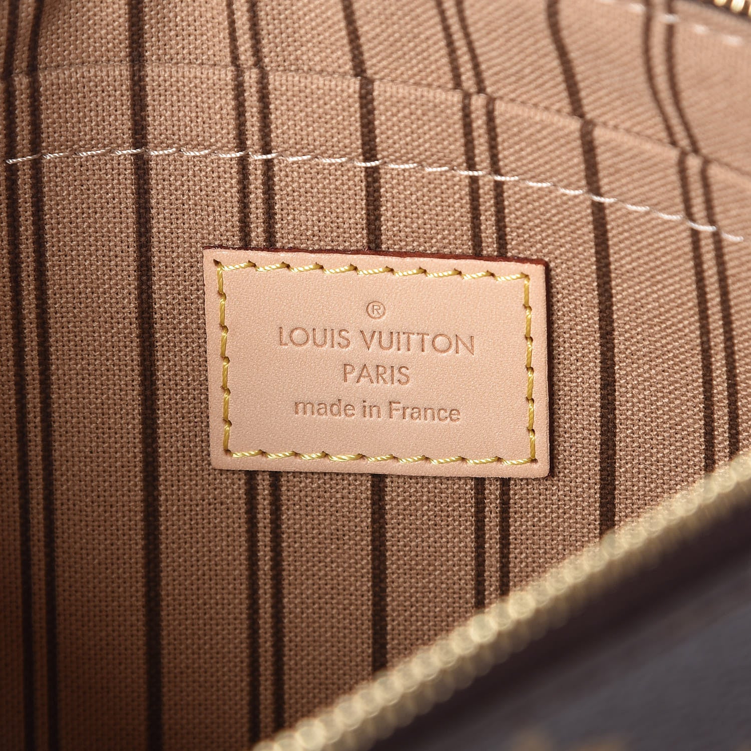 Louis Vuitton Monogram Neverfull MM GM Pochette 6 of 7