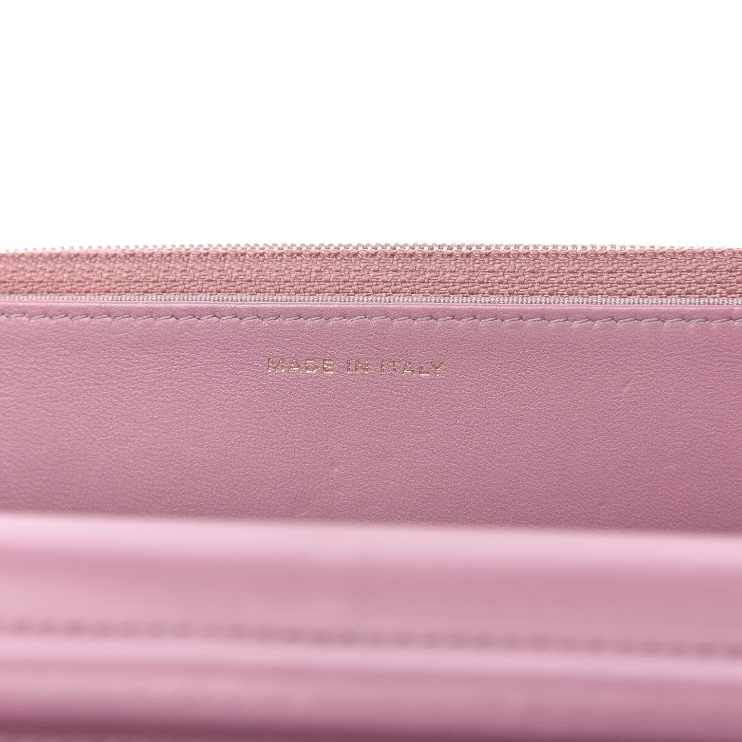 Lambskin Quilted Wallet On Chain WOC Light Purple