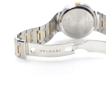 Bulgari Stainless Steel 18K Yellow Gold 33mm Quartz Watch Black 6 of 7