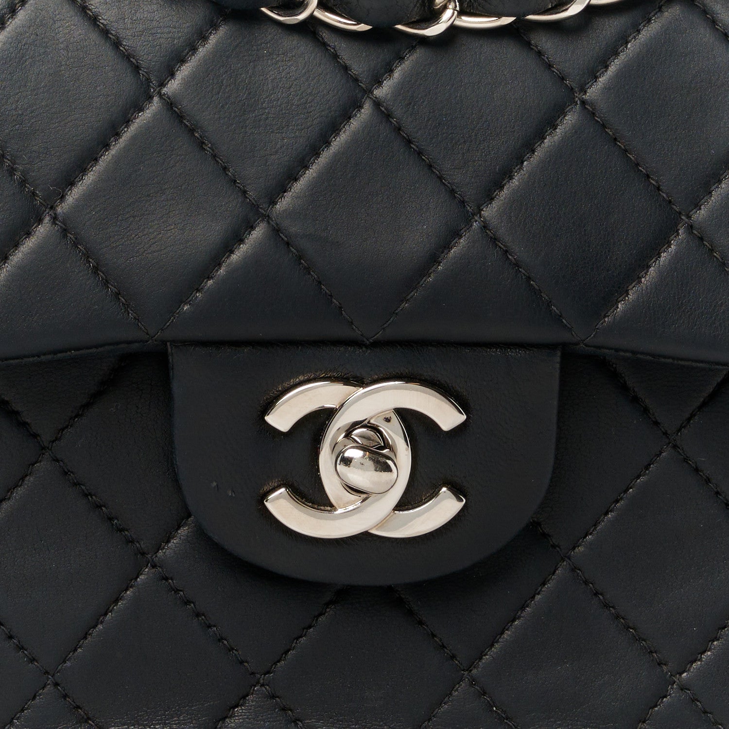 Chanel Lambskin Quilted Small Double Flap Black 9 of 12