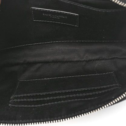 Saint Laurent Lambskin Monogram Belt Bag Black 5 of 10