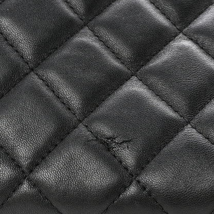 Chanel Lambskin Quilted Large Flap Cosmetic Case Black 20 of 20