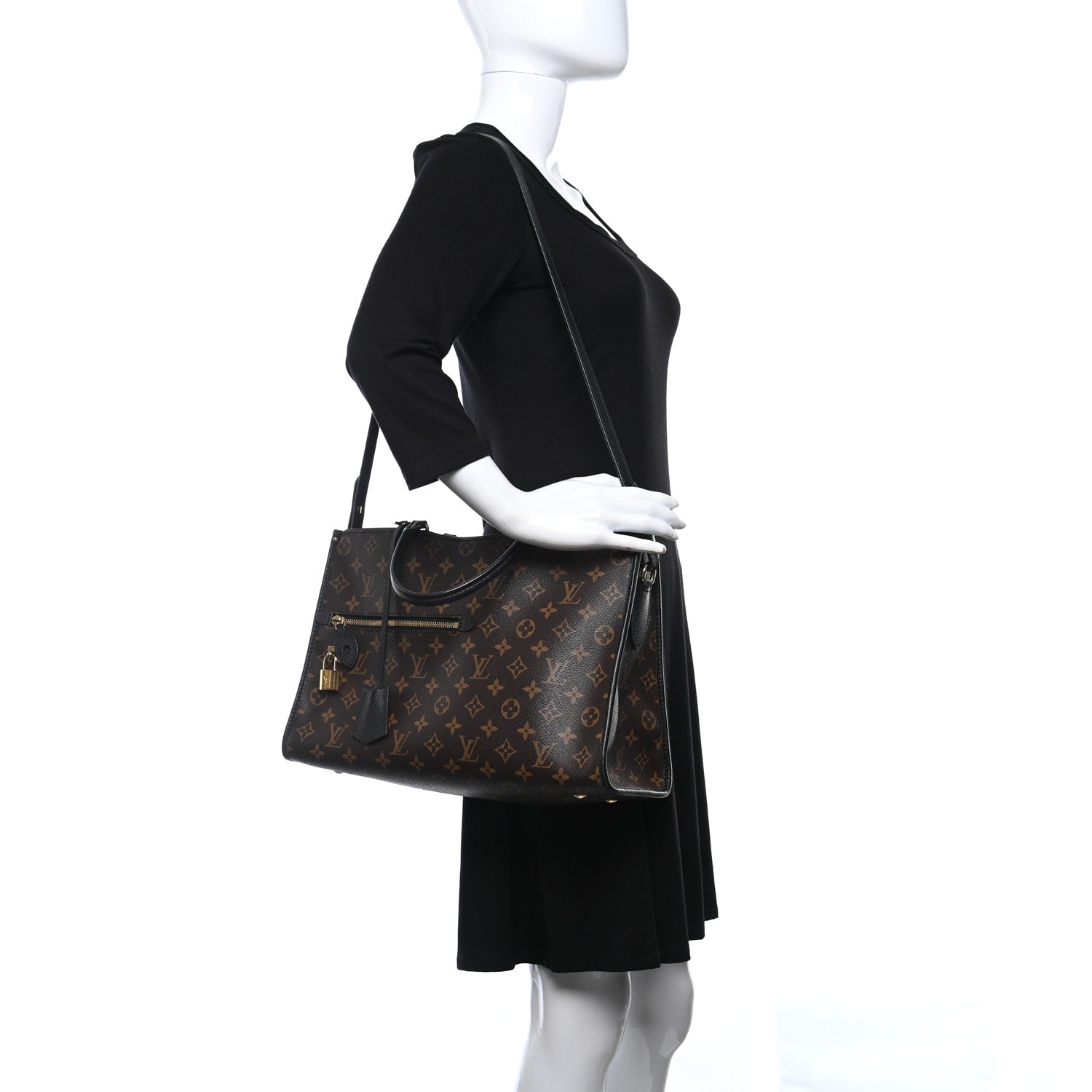 Louis Vuitton Monogram Popincourt MM Black 2 of 10