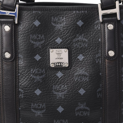 MCM Visetos Shopping Tote Black 9 of 9