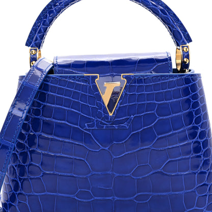 Louis Vuitton Alligator Mini Capucines Bleu Santorin 8 of 11