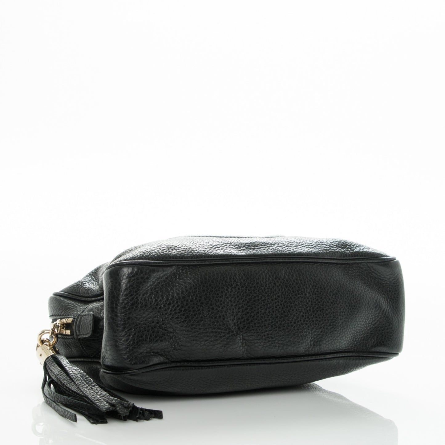 Pebbled Calfskin Small Soho Bowler Black