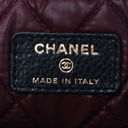 Chanel Caviar Quilted CC Beauty Clutch Black 6 of 7