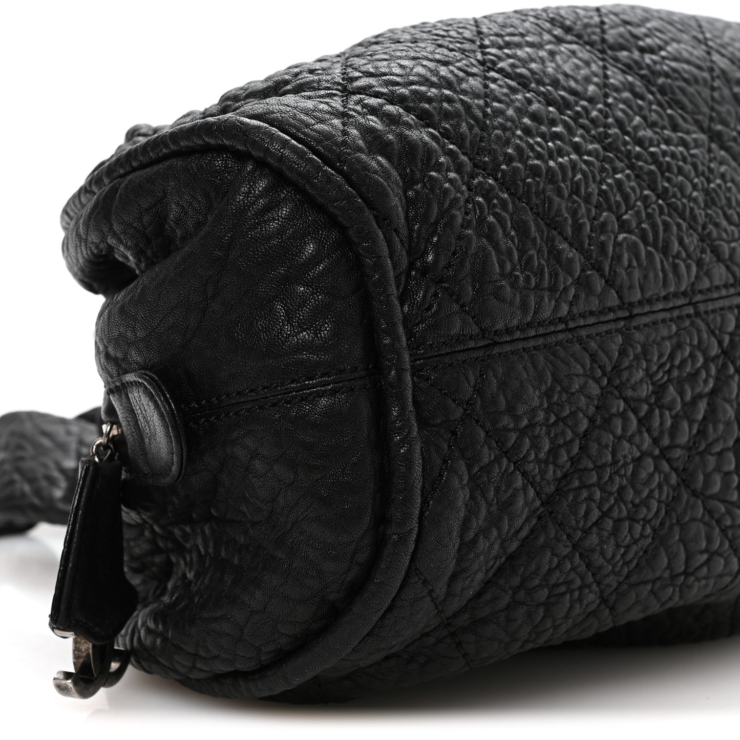 Distressed Lambskin Le Marais Bowler Black