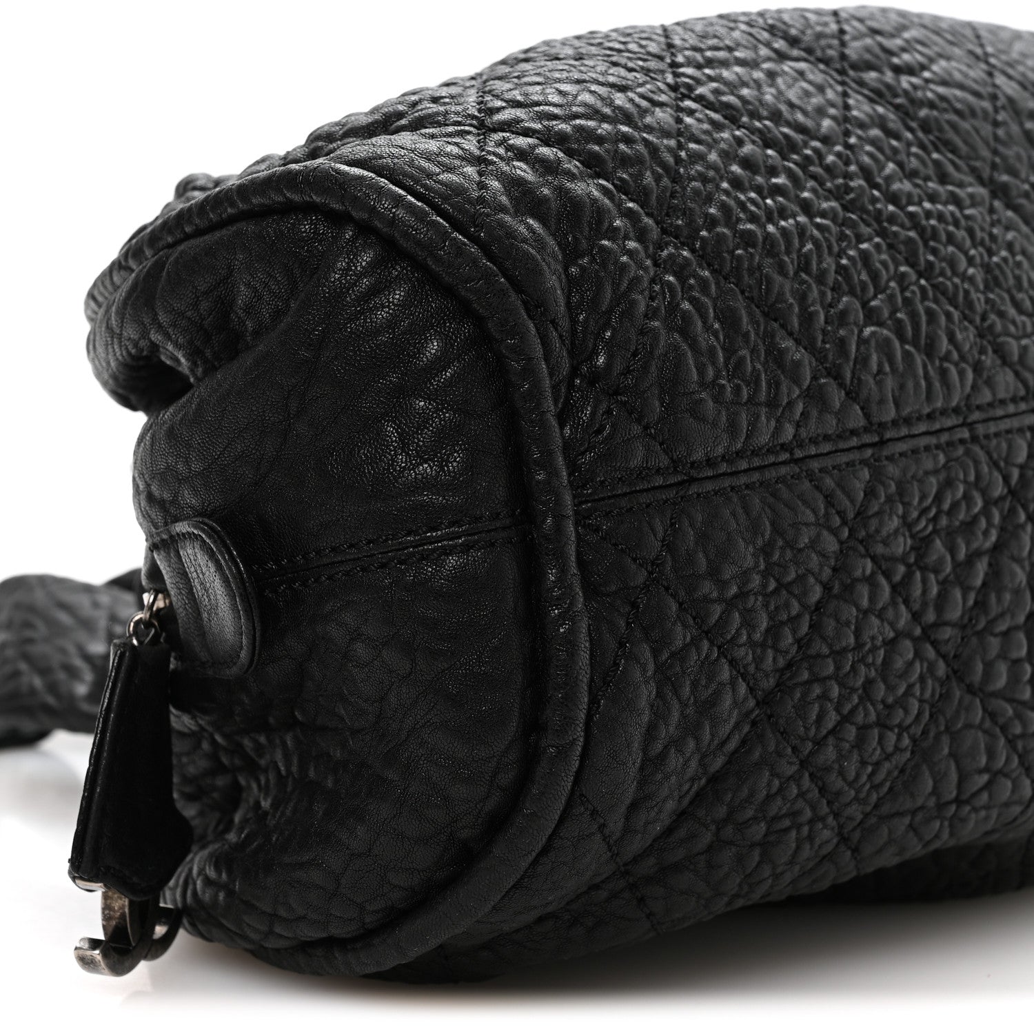 Chanel Distressed Lambskin Le Marais Bowler Black 9 of 11