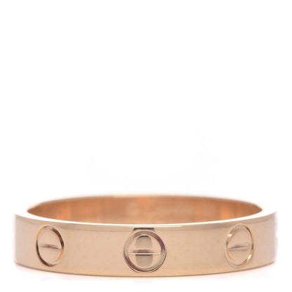 Cartier 18K Yellow Gold 3.5mm LOVE Wedding Band Ring 53 6.25 1 of 4