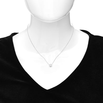 Tiffany Platinum Diamond .14ctw Circlet Pendant Necklace 2 of 5