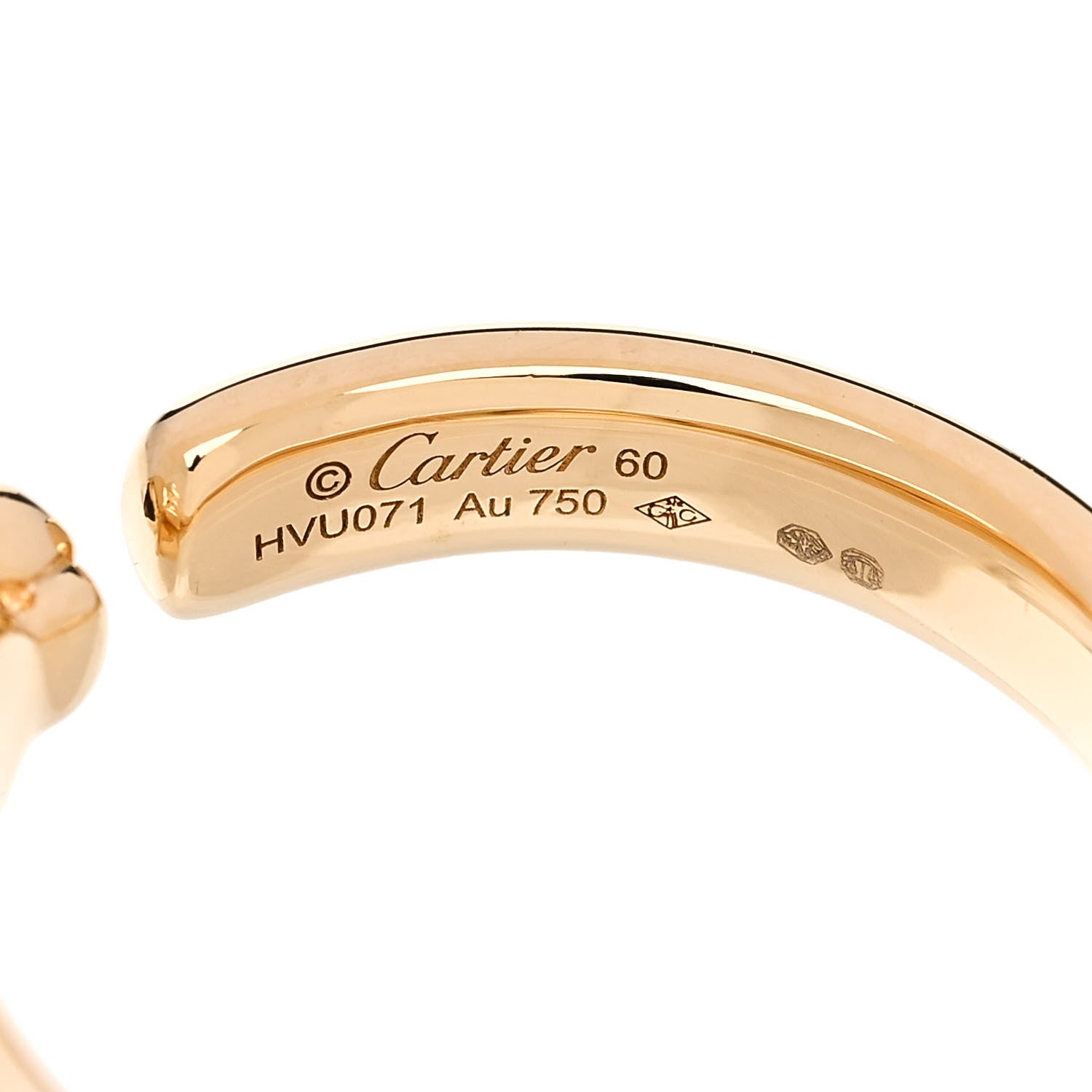 Cartier 18K Yellow Gold Tsavorite Onyx 7mm Panthere De Cartier Ring 60 9 5 of 6