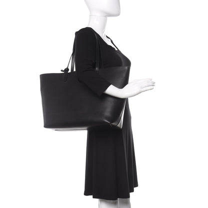 Mansur Gavriel Calfskin Large Shopping Tote Black Flamma 2 of 13
