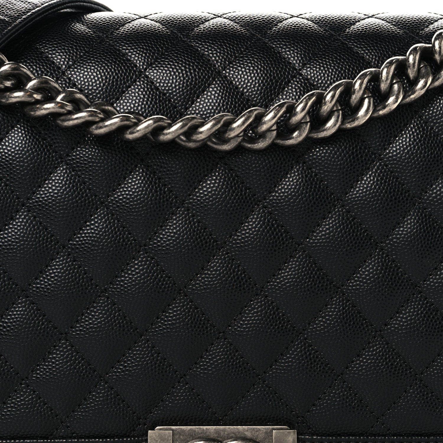 Chanel Caviar Quilted New Medium Boy Flap Black 7 of 9