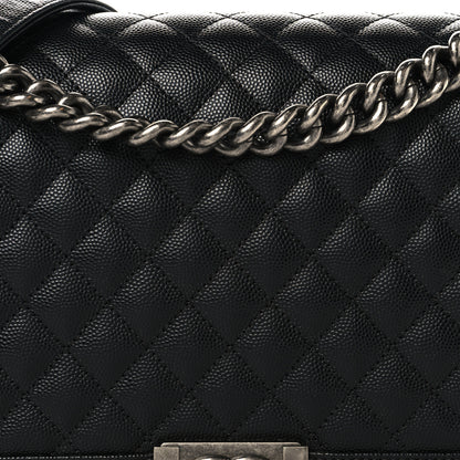 Chanel Caviar Quilted New Medium Boy Flap Black 7 of 9