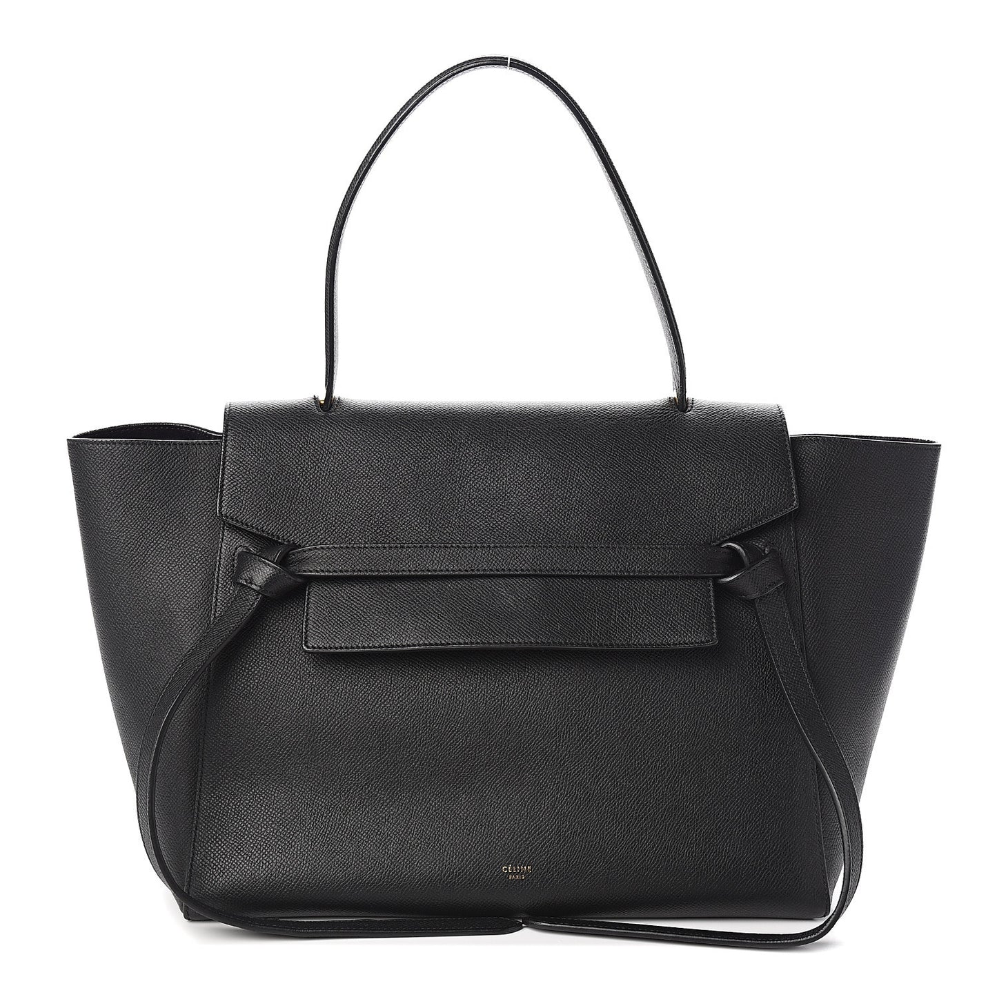Grained Calfskin Mini Belt Bag Black