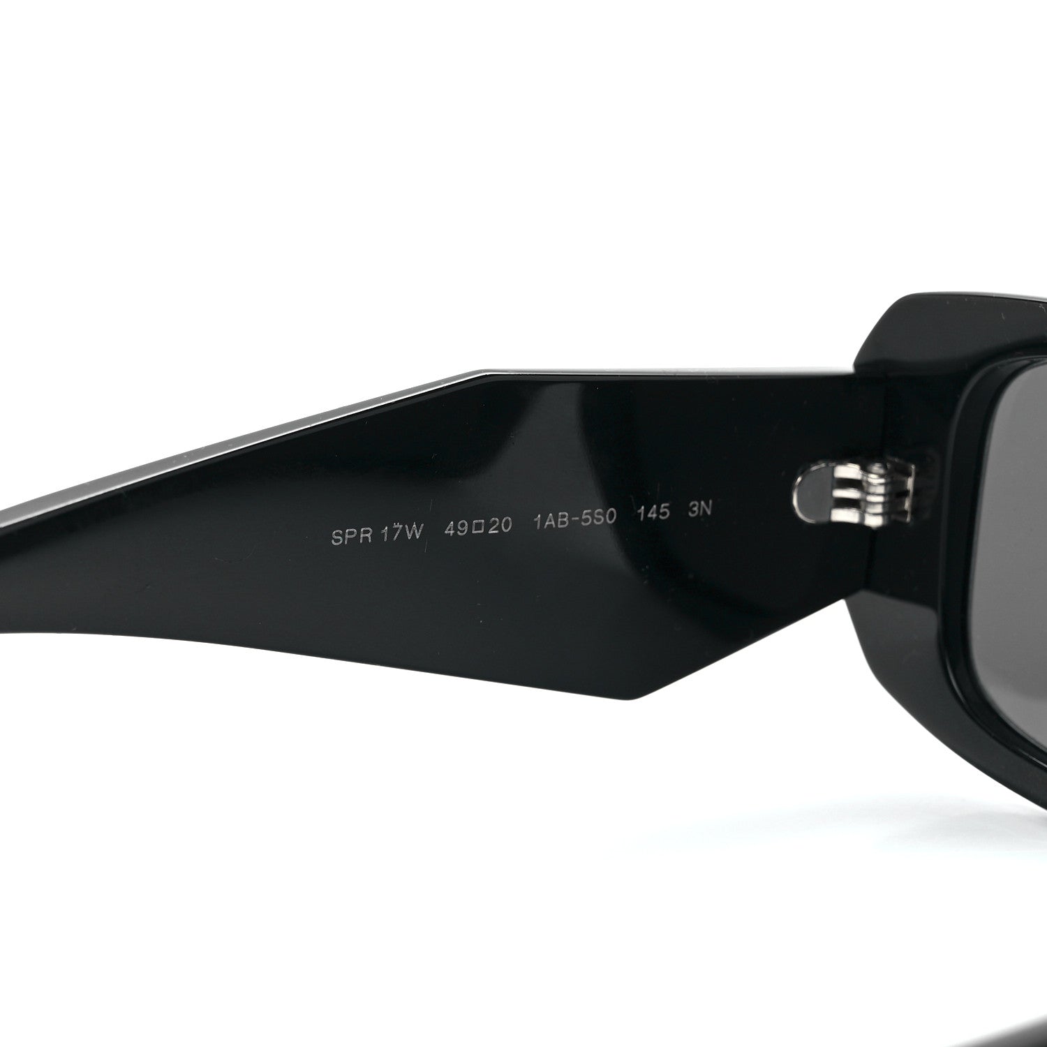Prada Acetate Symbole Sunglasses SPR 17W Black 5 of 8