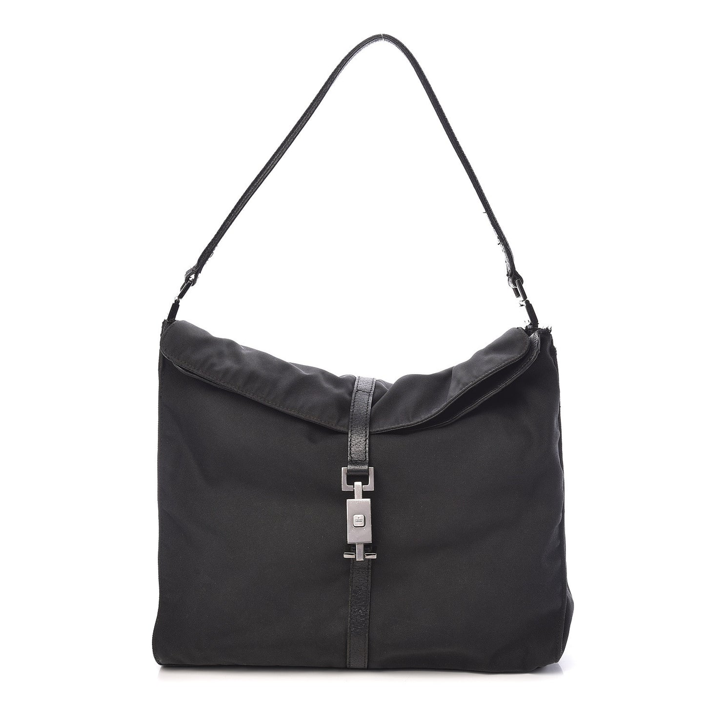 Nylon Shoulder Bag Black