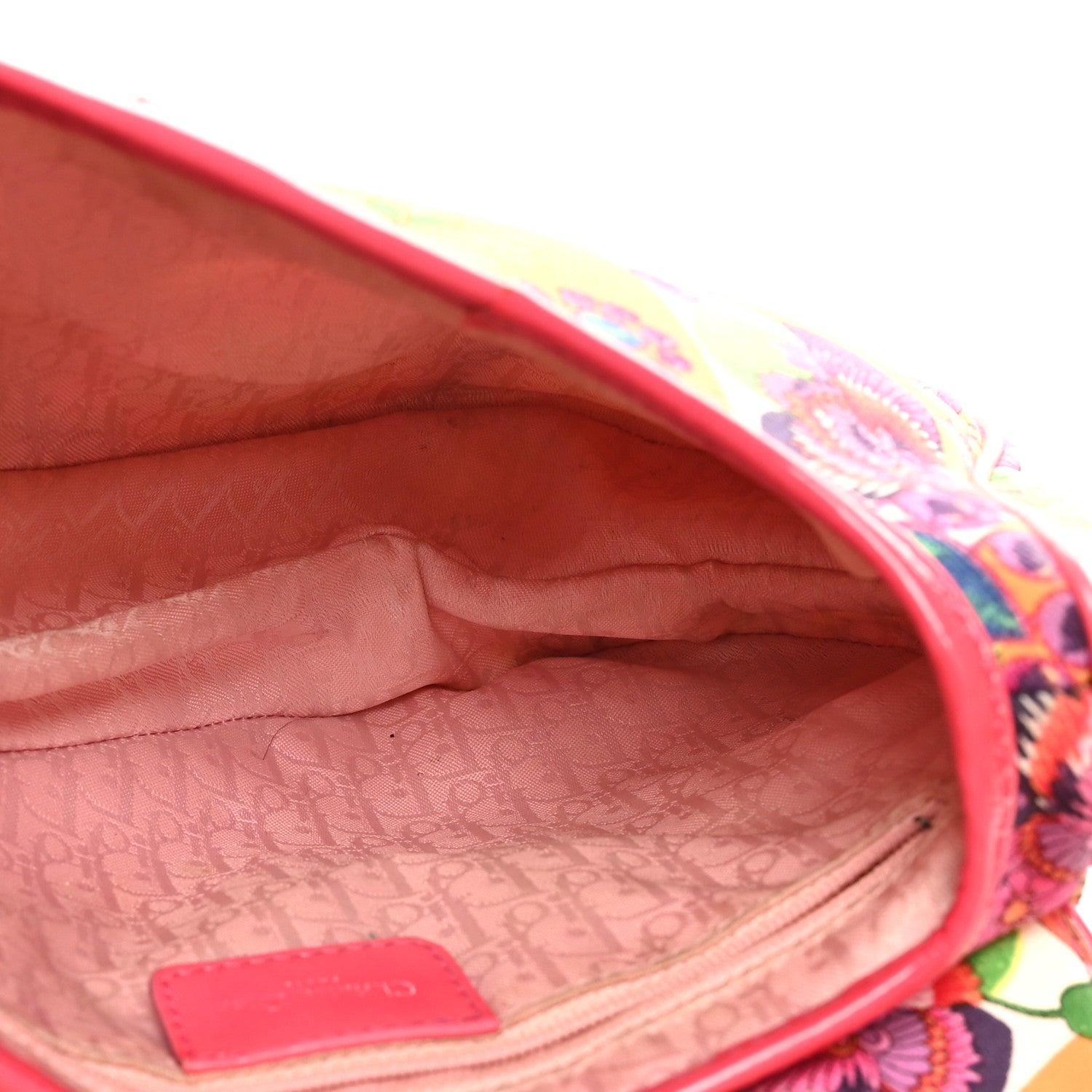 Christian Dior Canvas Floral Hawaii Glamour Saddle Bag Multicolor 5 of 11