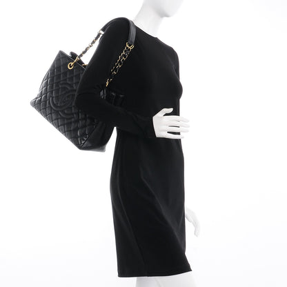 Chanel Caviar Quilted Grand Shopping Tote GST Black 2 of 7