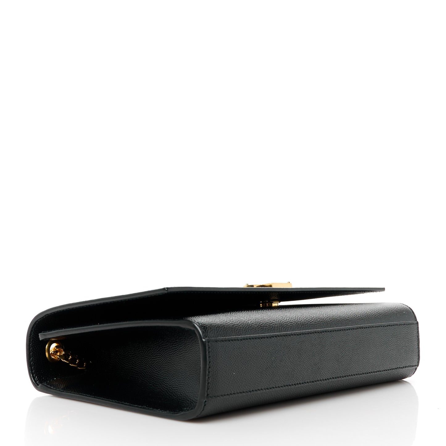 Grain De Poudre Medium Classic Monogram Kate Satchel Black