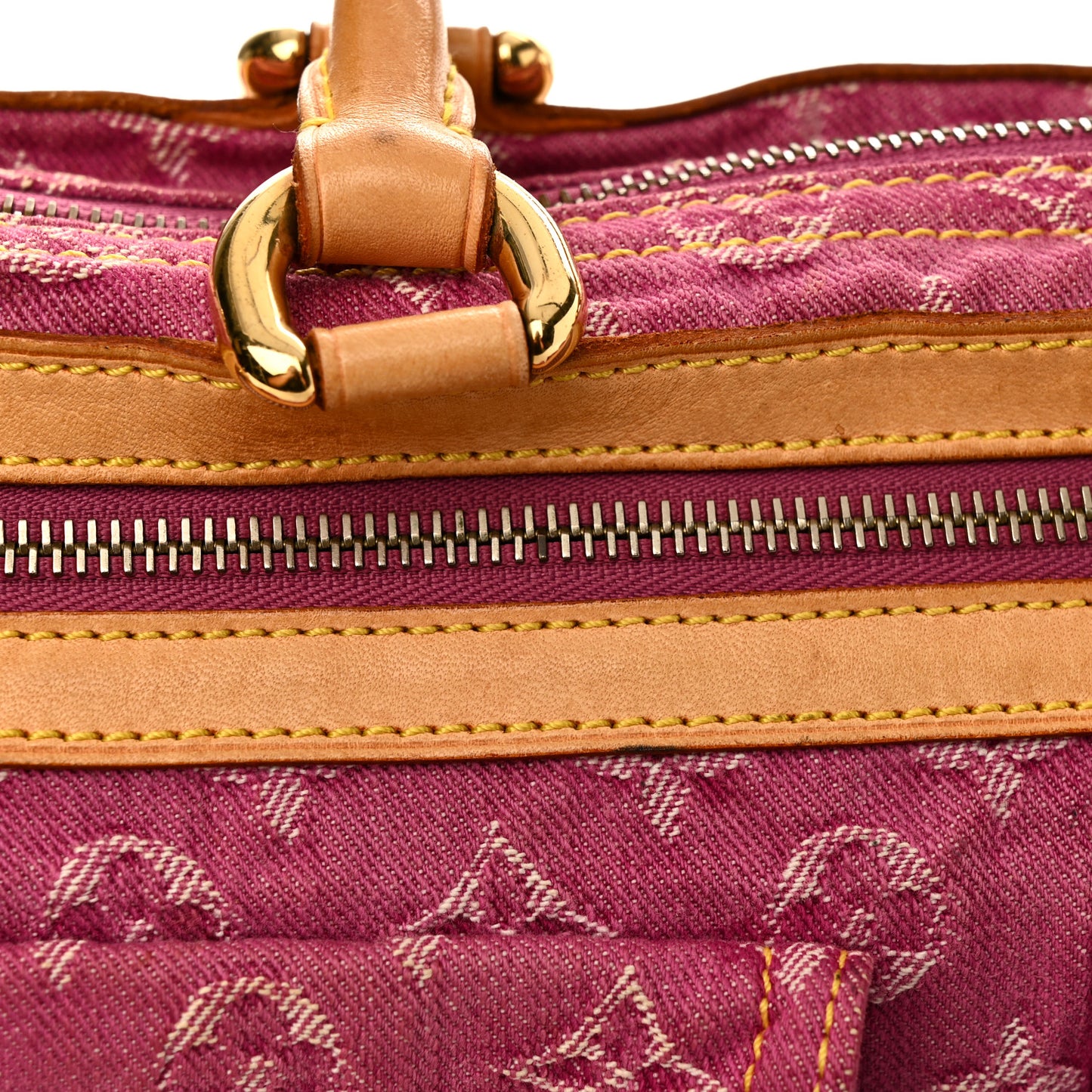 Monogram Denim Neo Speedy Fuchsia