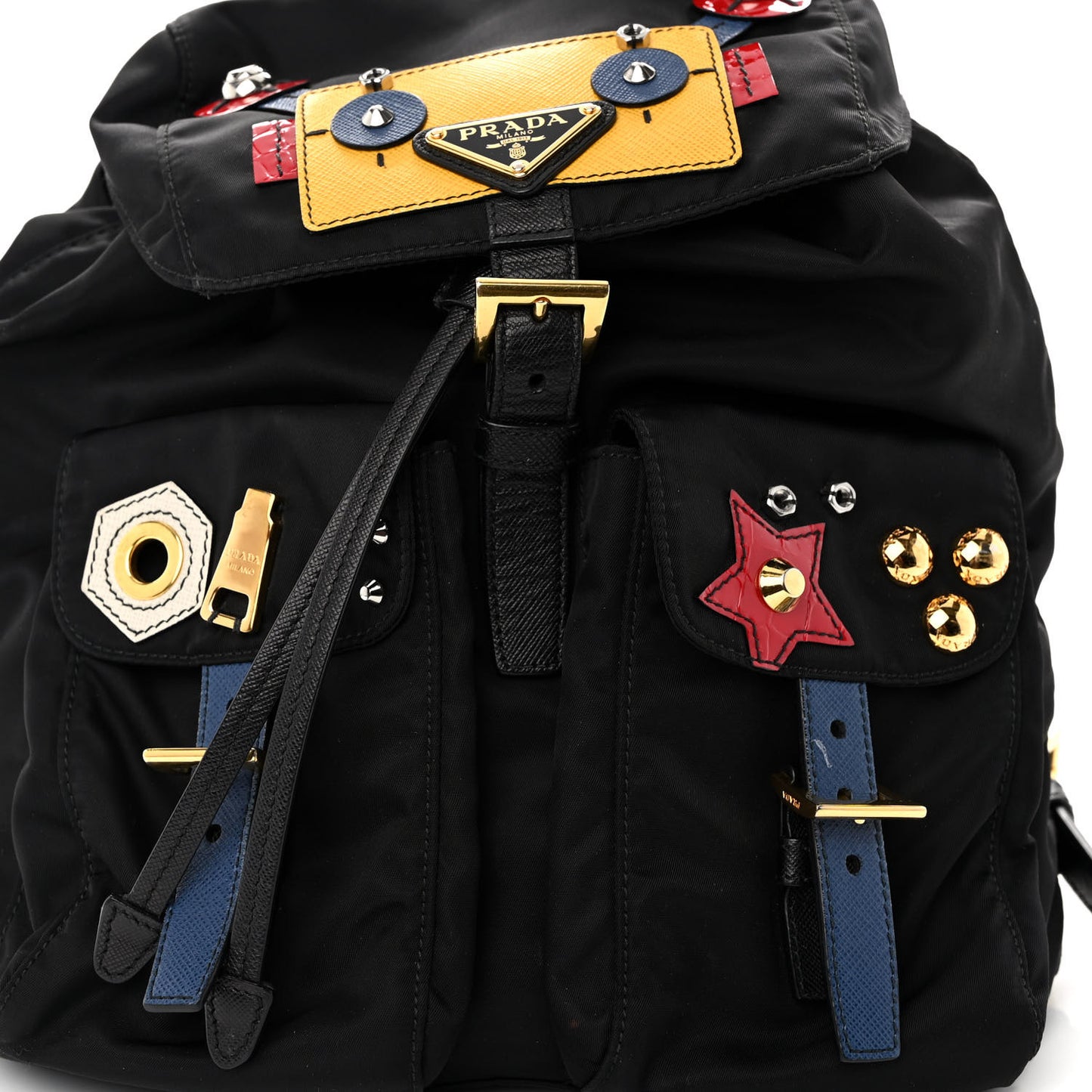 Tessuto Nylon Saffiano Robot Backpack Black Mimosa