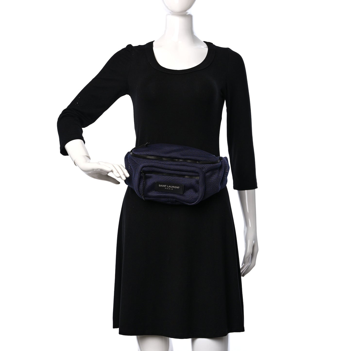 Nylon Mesh SLP Belt Bag Blue