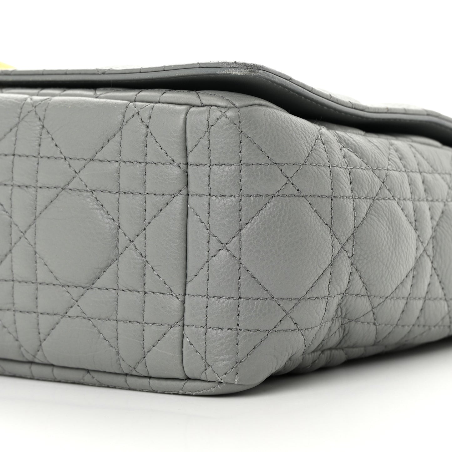 Lambskin Cannage Large Caro Bag Grey