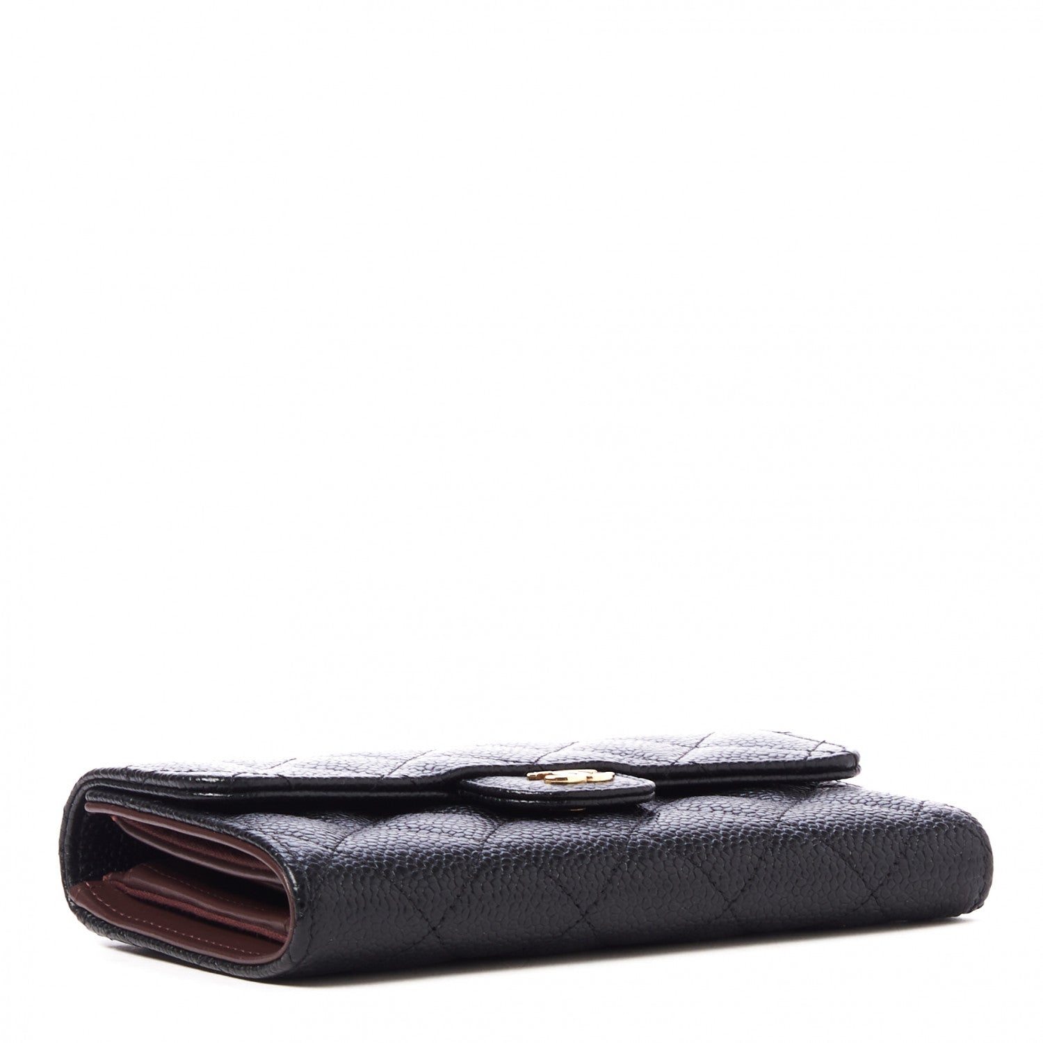 Chanel Caviar Quilted Medium Flap Wallet Black 3 of 9
