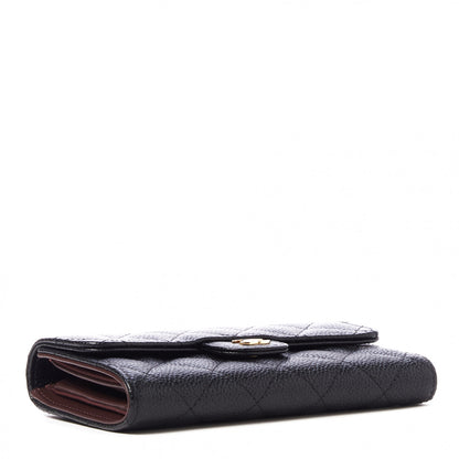 Chanel Caviar Quilted Medium Flap Wallet Black 3 of 9