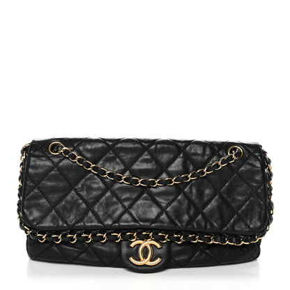 Chanel Calfskin Quilted Medium Chain Me Flap Black 1 of 10
