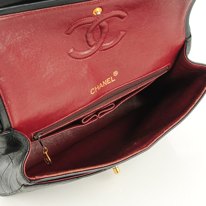 Chanel Lambskin Quilted Medium Double Flap Black 5 of 9