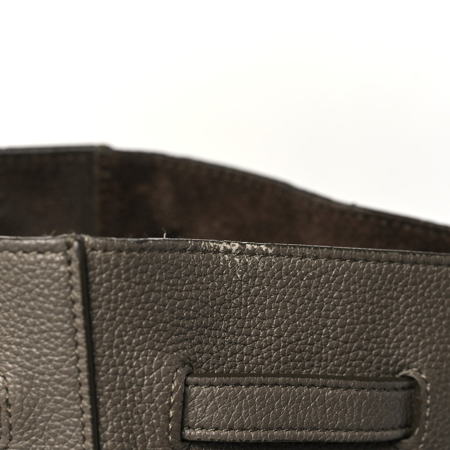 Soft Grained Calfskin Small Belt Cabas Phantom Taupe