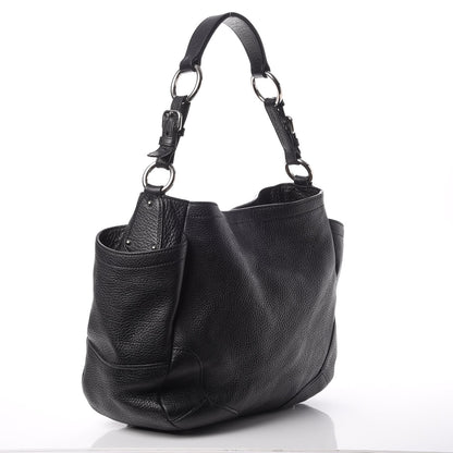 Prada Vitello Daino Side Pocket Hobo Nero Black 3 of 12