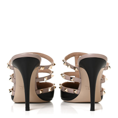 Valentino Garavani Nappa Rockstud 90mm Cage Mules 41 Black Poudre 6 of 10