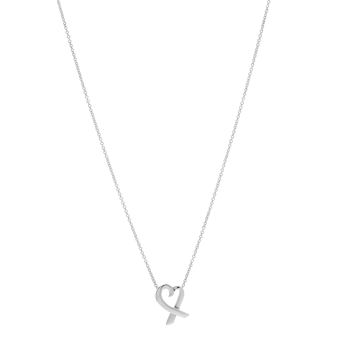 Sterling Silver Paloma Picasso Loving Heart Pendant Necklace